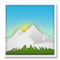 Snow-Capped Mountain emoji on LG